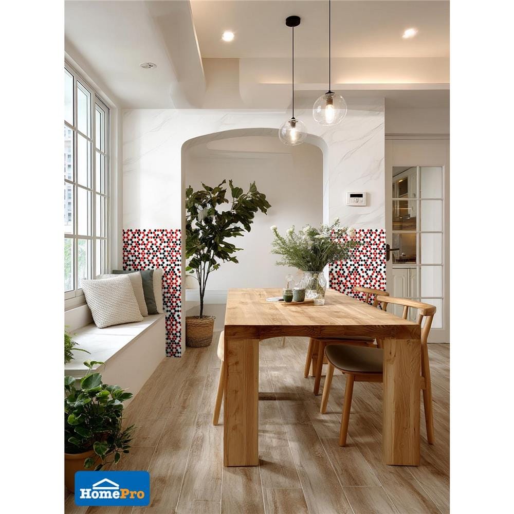 โมเสคแก้ว 30x30 ซม. DURAGRES ราวดี้ เรด สมอล
