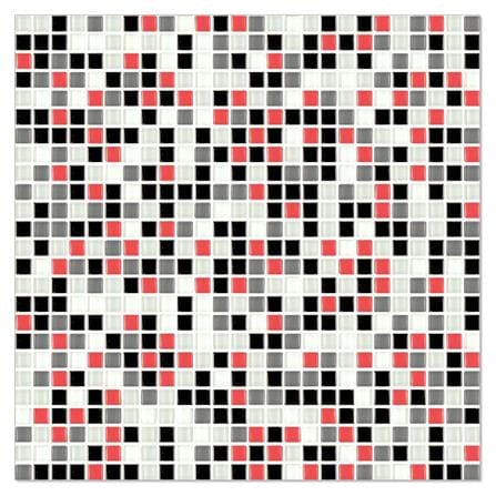 โมเสคแก้ว 30x30 ซม. DURAGRES เรด แบล็ค_0