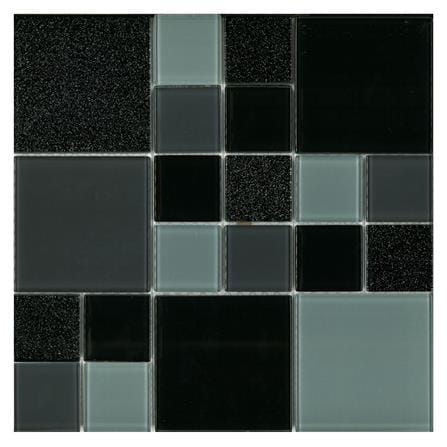 โมเสคแก้ว 30x30 ซม. DURAGRES คูบี้ แบล็ค_0
