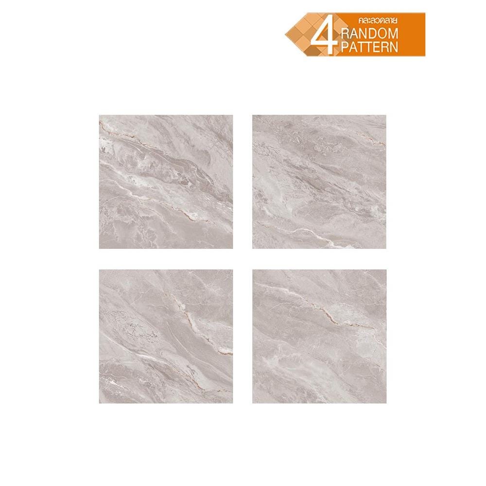 กระเบื้องพื้นพอร์ซเลน 60x60 ซม. CERGRES อารีนัล เทาอ่อน A 1.44 ตร.ม.