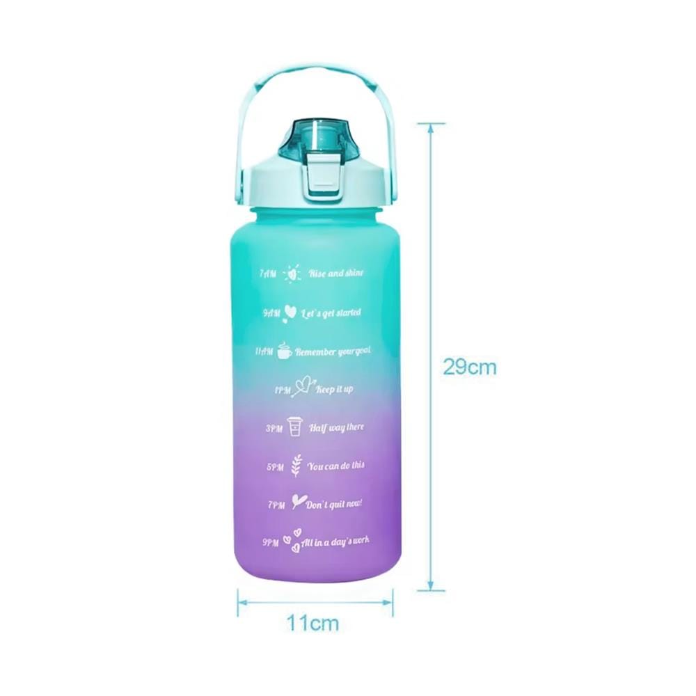 กระบอกน้ำพลาสติก TRITAN HANSEN 2 ลิตร สีเขียวทูโทน