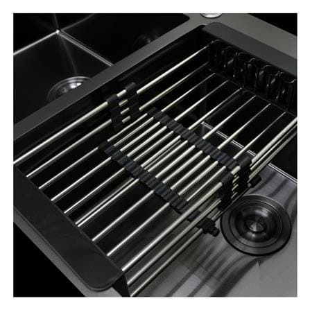 ซิงค์ฝัง 2 หลุม 1 ที่พัก LUCKY FLAME EUB-1252 สีดำ_2