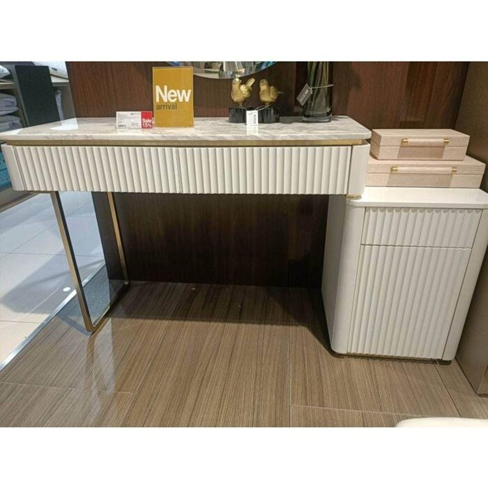 โต๊ะเครื่องแป้ง SB FURNITURE GALAR 19214858 148 ซม. สีขาว