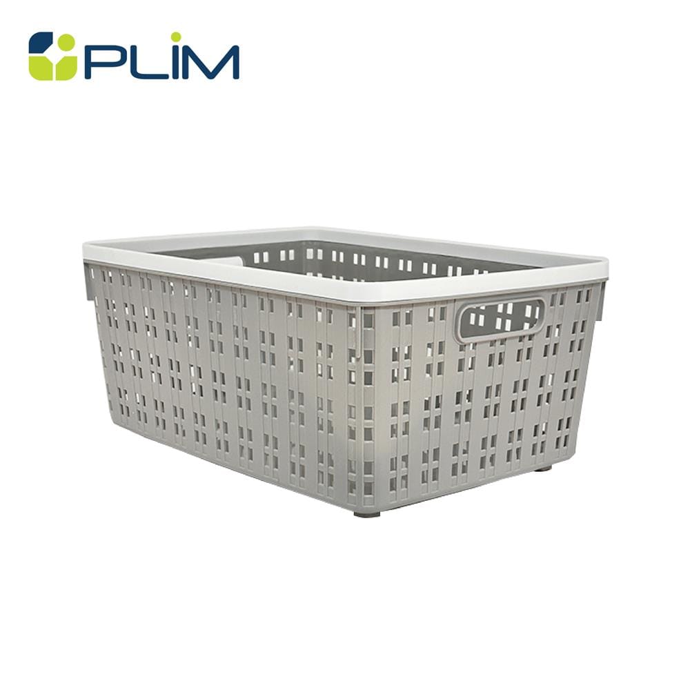 ตะกร้าผ้าเหลี่ยม PLIM FLOW HH-1254 SIZE M สีเทา_1