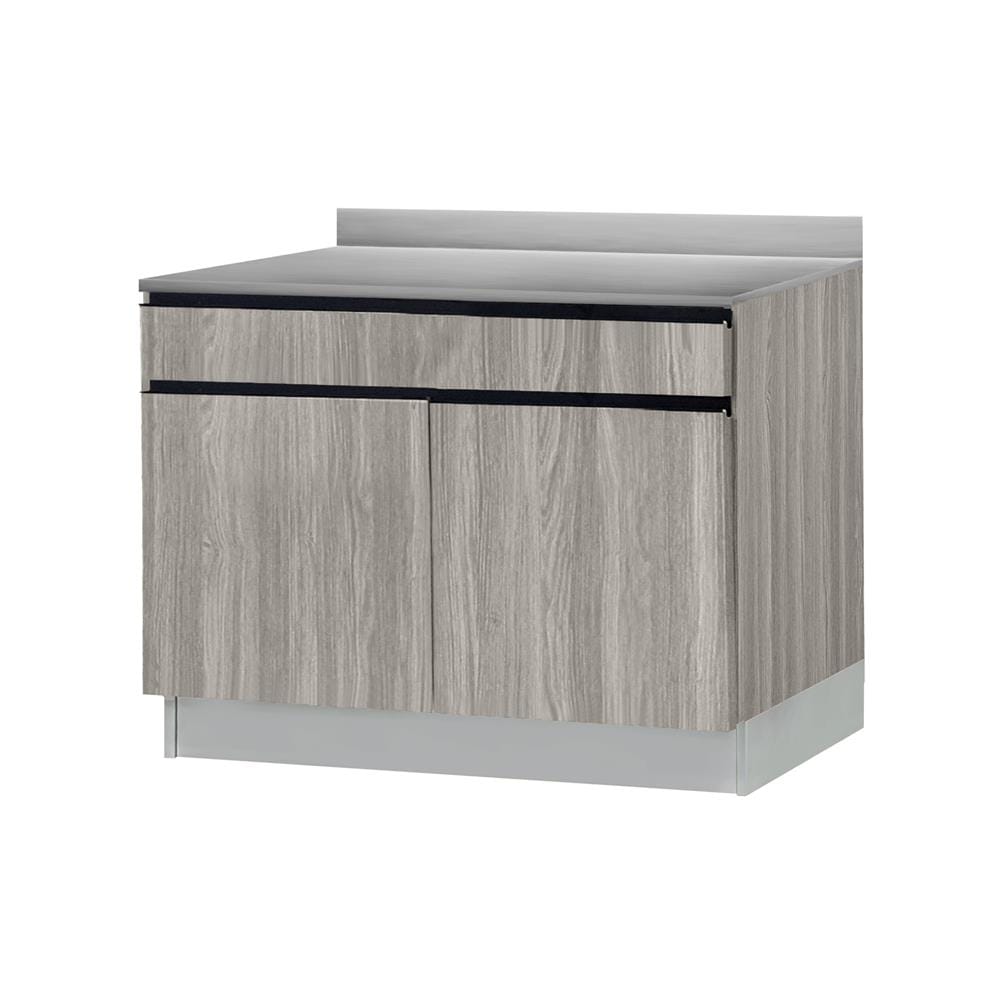ตู้ตั้งพื้นท็อปเรียบ SL SANKI THE KITCHEN PRO 101.5 ซม. สีดริทโตโอ๊ก