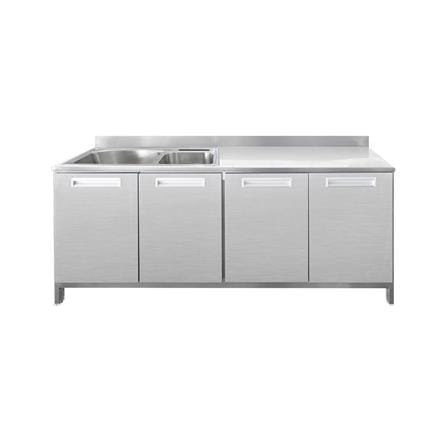 ตู้ตั้งพื้นท็อปซิงค์ 2 หลุม SANKI CLEAN KITCHEN SMC-NS2 180 ซม._1