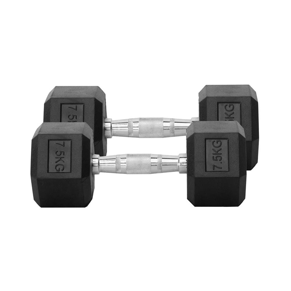 ดัมเบลหกเหลี่ยม หุ้มยาง IRONTEC 7.5 กก. (1 คู่)
