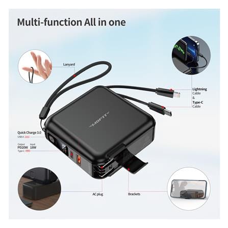 แบตเตอรี่สำรอง MOFIT M15 15000MAH สีดำ_3