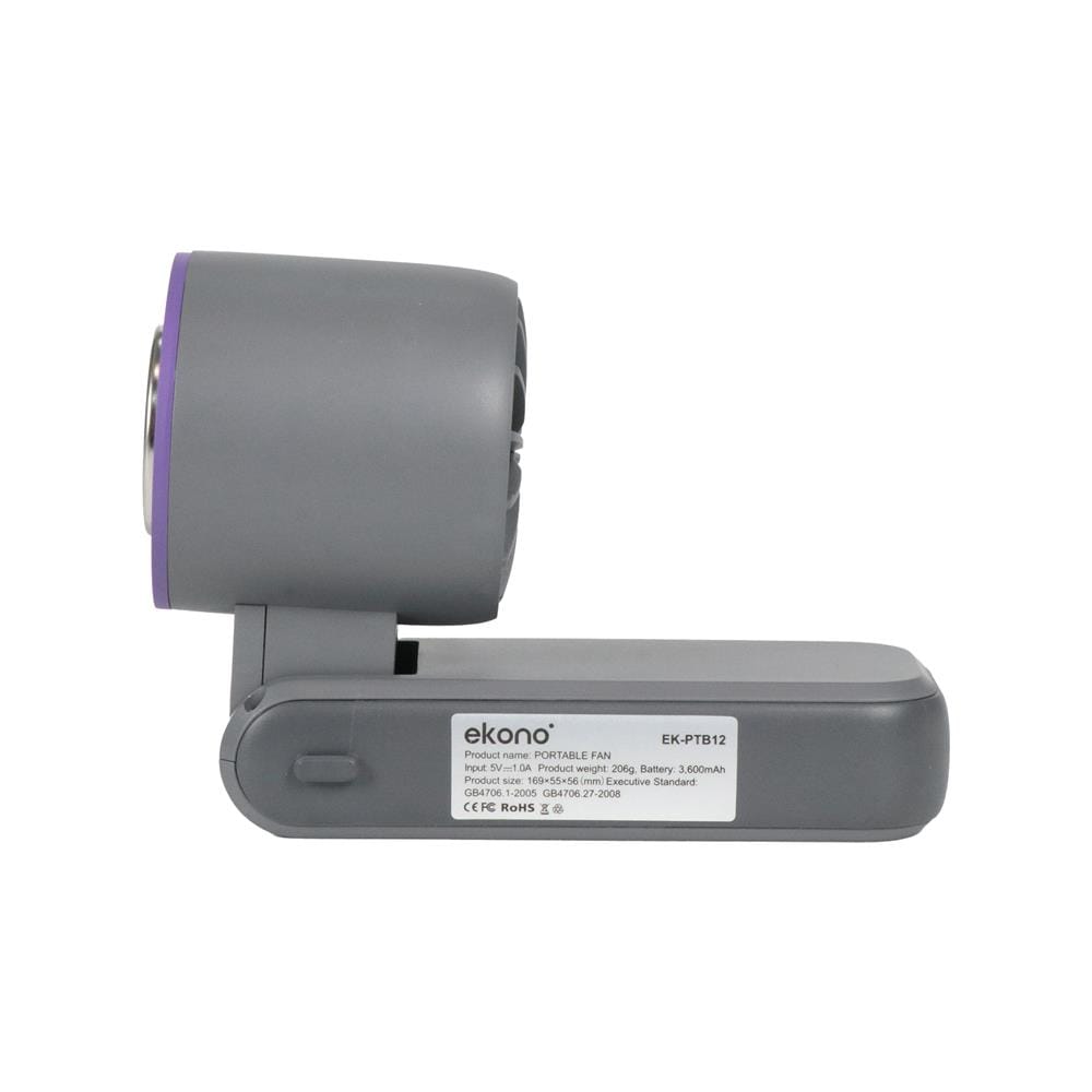 พัดลมพกพา 1.6 นิ้ว EKONO EK-PTB12 สีเทา