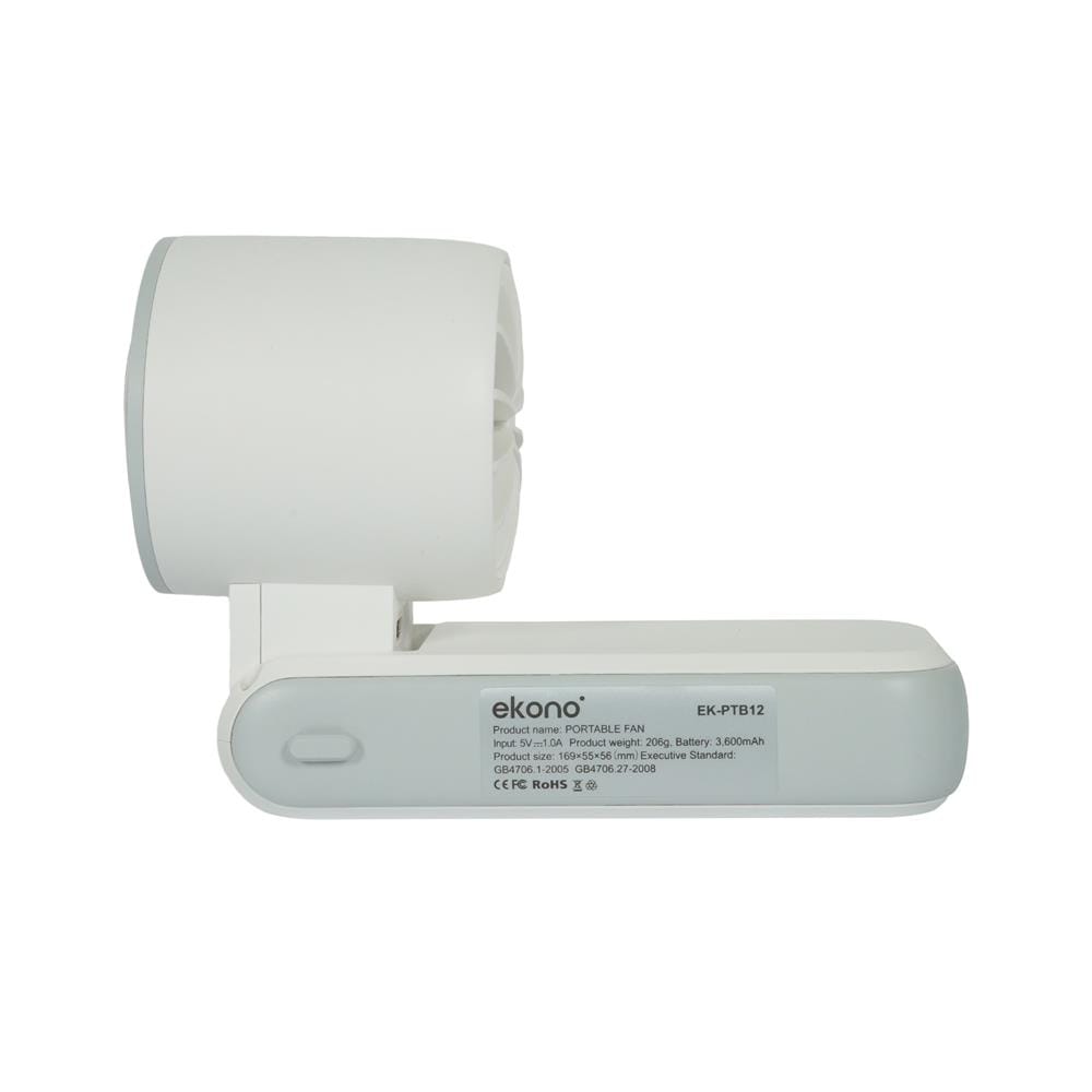 พัดลมพกพา 1.6 นิ้ว EKONO EK-PTB12 สีขาว