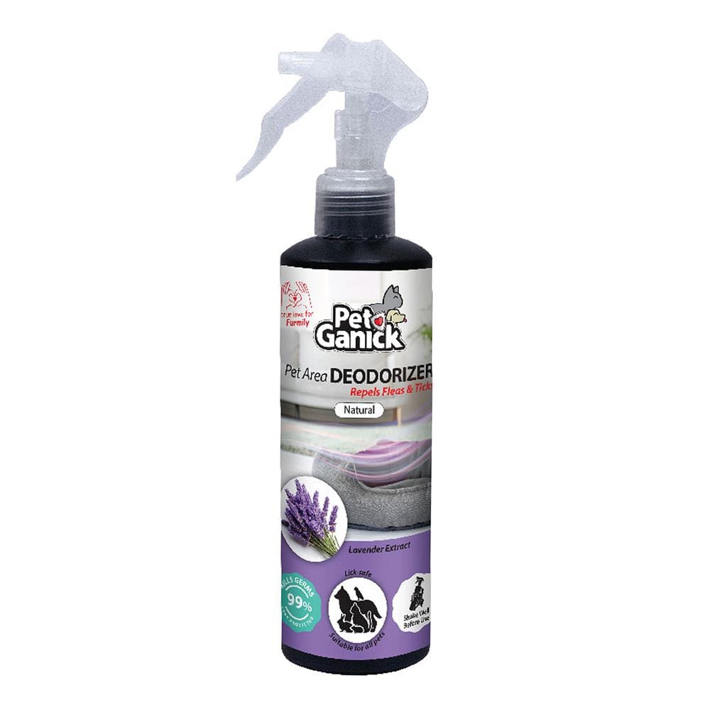 สเปรย์ระงับกลิ่นสัตว์เลี้ยง PET GANICK 240 มล. กลิ่นลาเวนเดอร์