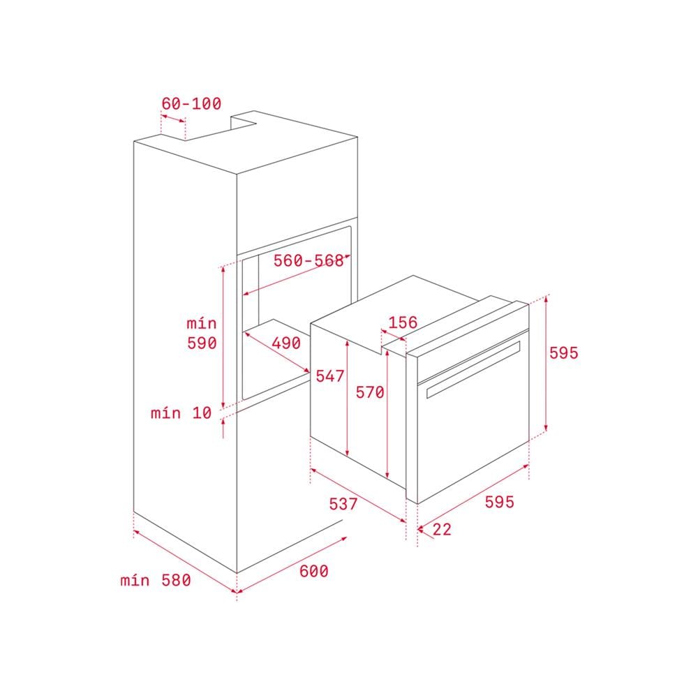 เตาอบฝังดิจิตอล TEKA HLB 8380 FBK E04