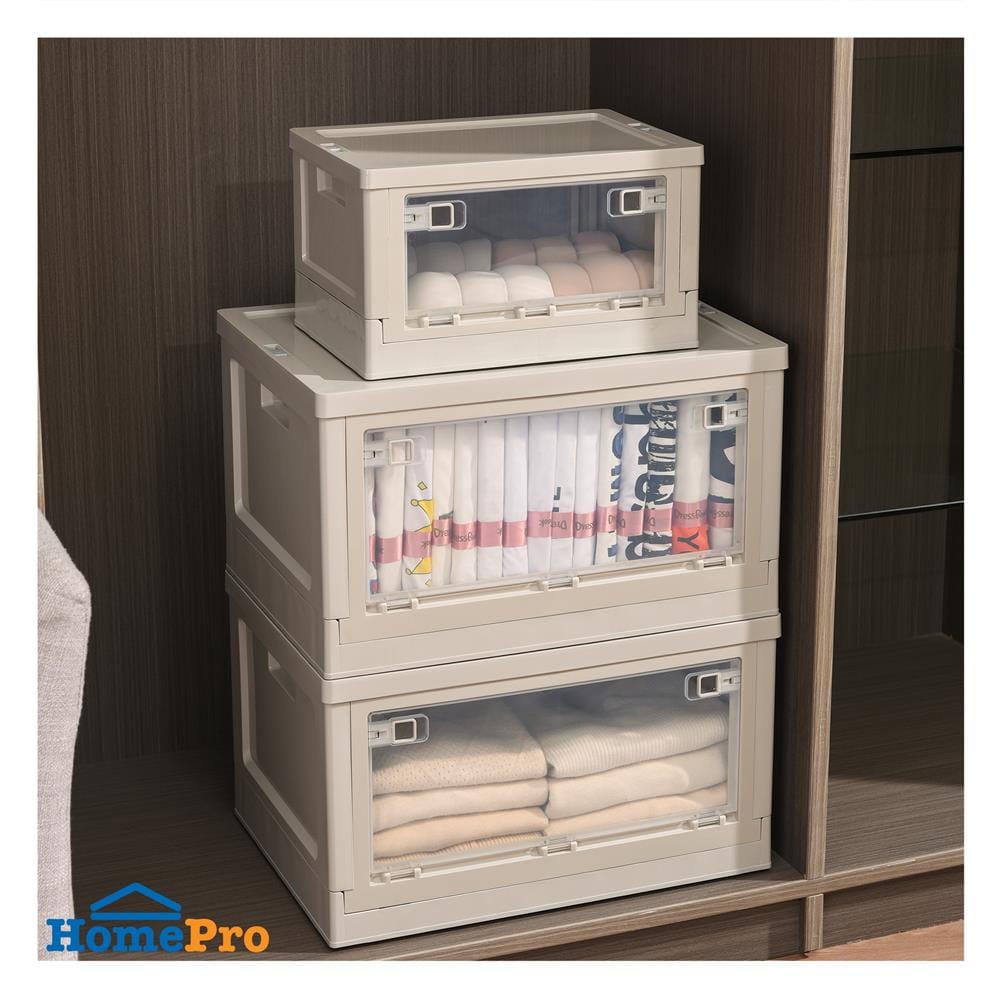 กล่องเก็บของพับได้ STACKO LAURA 20 ลิตร 36X25X21 ซม. สีขาว