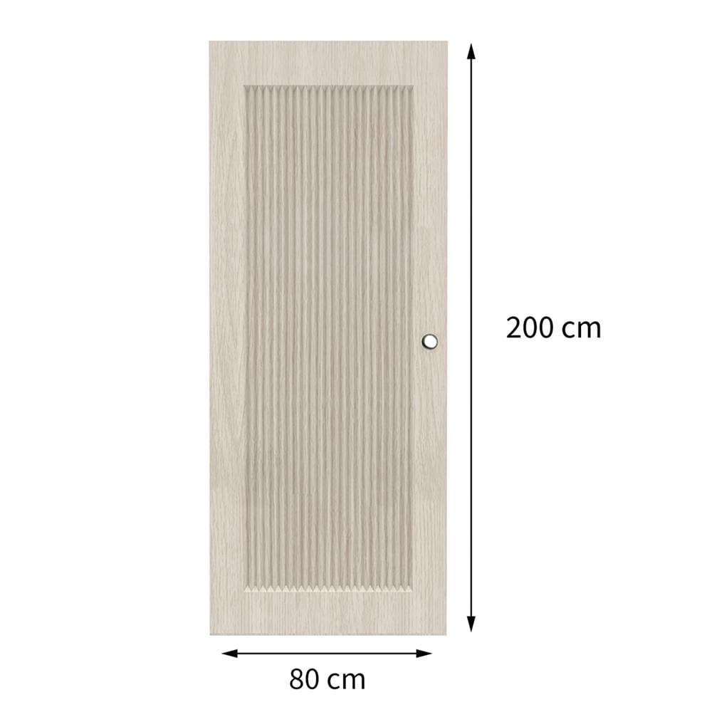 ประตูภายใน UPVC เจาะลูกบิด AZLE PZ05 80x200 ซม. สี WHITE GRAY