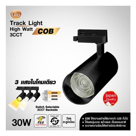 แทรคไลท์ LED SHINING S-TRL30004-1 30 วัตต์ DAYLIGHT/COOL WHITE/WARM WHITE สีดำ_3