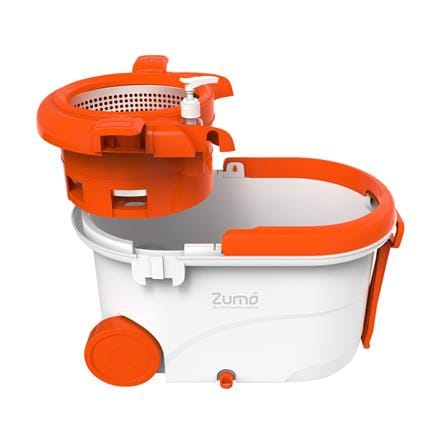 ชุดอุปกรณ์ถังปั่นพร้อมไม้ม็อบ ZUMO ZM01 สีขาว/ส้ม_2