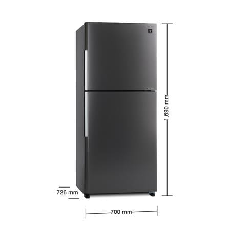 ตู้เย็น 2 ประตู SHARP SJ-XP470TP-DK 15.2 คิว สีเทาเข้ม_8