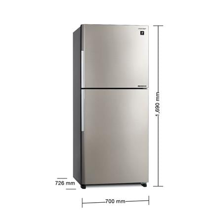 ตู้เย็น 2 ประตู SHARP SJ-XP470TP-SL 15.2 คิว สีเงิน_8