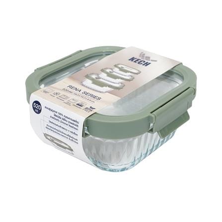 กล่องอาหารแก้วเหลี่ยม KECH RENA 0.52 ลิตร สีเทา_5
