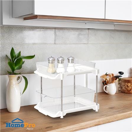 ชั้นวางของพร้อมถาดใส 2 ชั้น KECH BRINK 24X34X28.5 ซม._4
