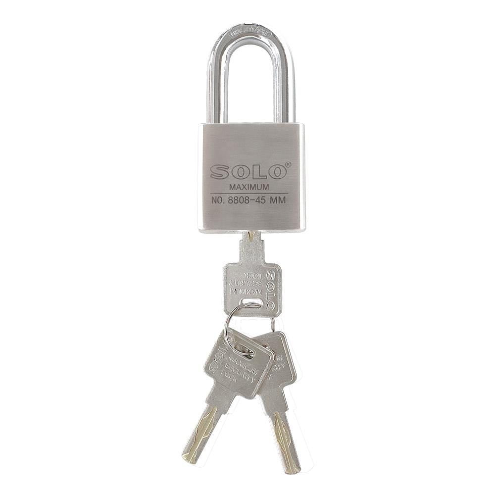 กุญแจลูกปืน SOLO 8808-45 45 มม. สีสเตนเลส