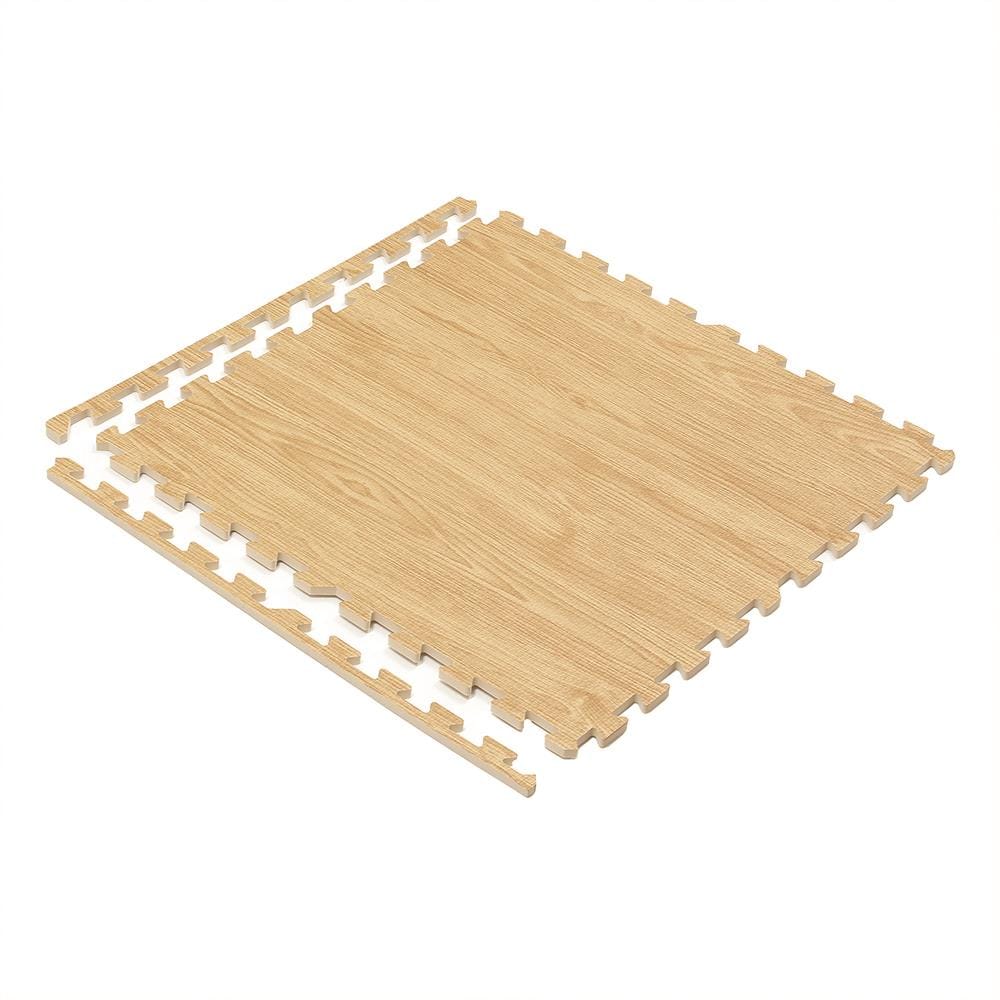 แผ่นรองนั่ง JIGSAW HOME LIVING STYLE OAK 60x60 ซม. สีน้ำตาล (แพ็ก 4 ชิ้น)