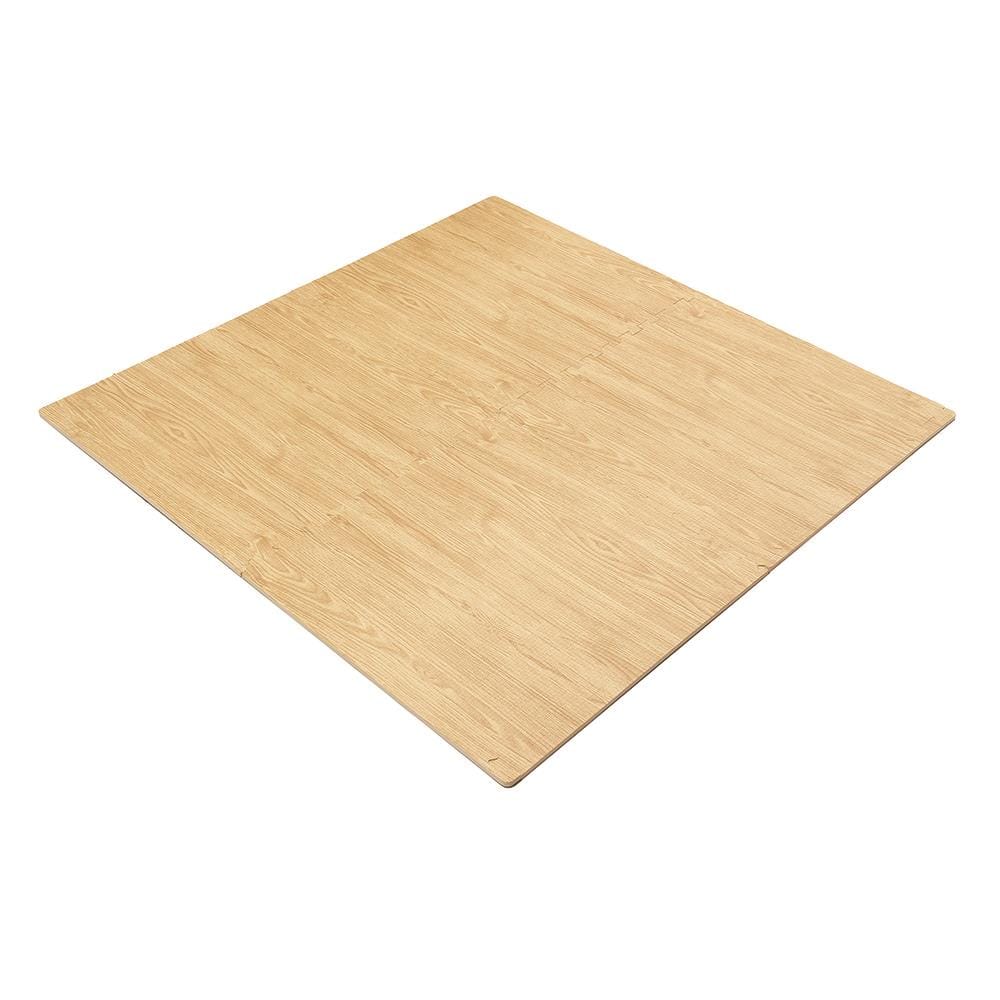 แผ่นรองนั่ง JIGSAW HOME LIVING STYLE OAK 60x60 ซม. สีน้ำตาล (แพ็ก 4 ชิ้น)