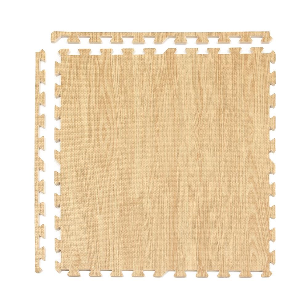 แผ่นรองนั่ง JIGSAW HOME LIVING STYLE OAK 60X60 ซม. สีน้ำตาล (แพ็ก 4 ชิ้น)