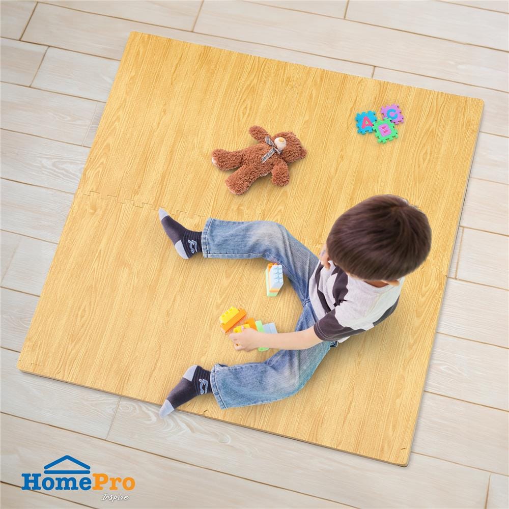 แผ่นรองนั่ง JIGSAW HOME LIVING STYLE OAK 60X60 ซม. สีน้ำตาล (แพ็ก 4 ชิ้น)