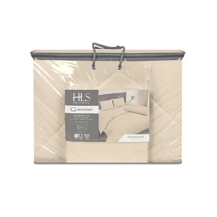 ชุดผ้าปูที่นอน 6 ฟุต (ชุด 6 ชิ้น) HOME LIVING STYLE MULTI-CURVE สี BROWN_5