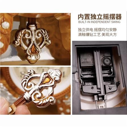 นาฬิกาตั้งโต๊ะ INTERY CT027C009_06 12.20 นิ้ว สีน้ำตาล_1