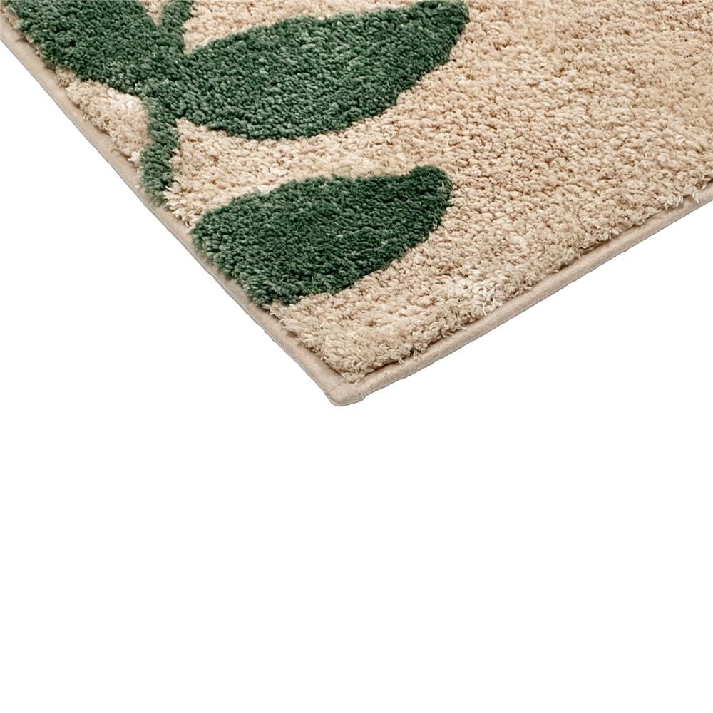 พรม HOME LIVING STYLE PLANT 45X120 ซม. สีครีม