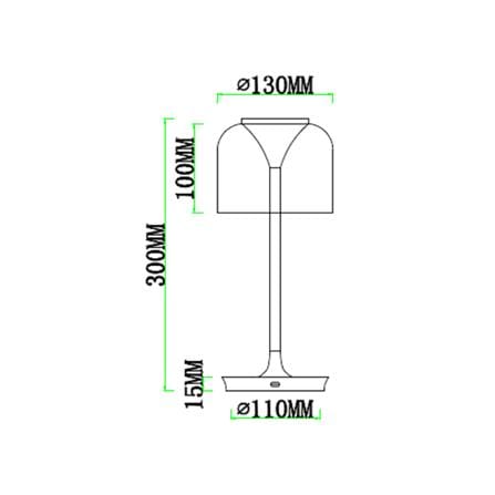 ไฟตั้งโต๊ะ LED CARINI RT230357 3 วัตต์ สีใส/เงิน_6