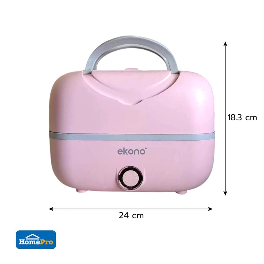 ปิ่นโตไฟฟ้า EKONO EKN-02-PINK 1.2 ลิตร สีชมพู
