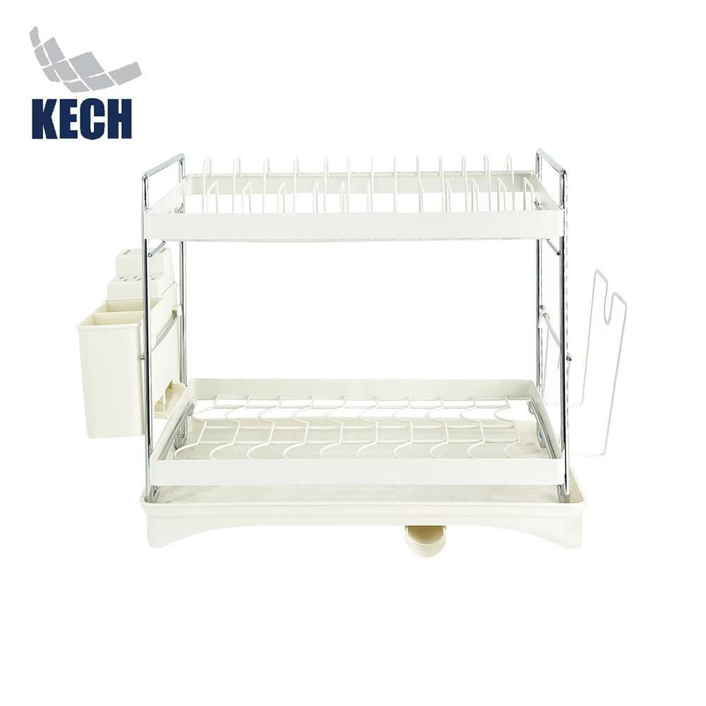 ชั้นคว่ำจาน 2 ชั้น KECH CREAMY 42X30X36 ซม.