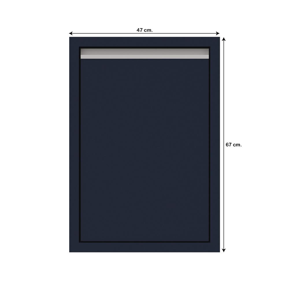 บานซิงค์เดี่ยวเรียบ JUPITER JUVENTAS 47x67 ซม. สีน้ำเงิน