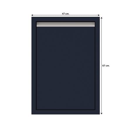 บานซิงค์เดี่ยวเรียบ JUPITER JUVENTAS 47x67 ซม. สีน้ำเงิน_3