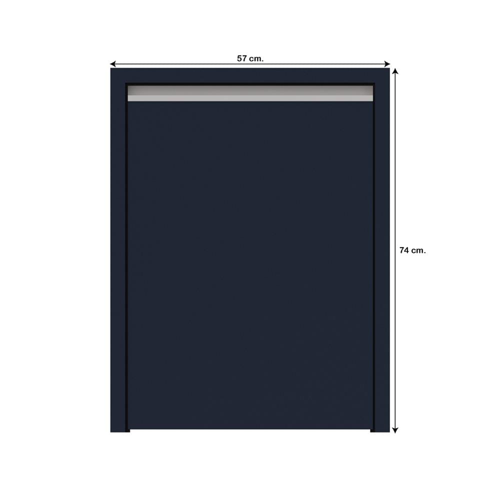 บานถังแก๊สเรียบ JUPITER JUVENTAS 57x74 ซม. สีน้ำเงิน