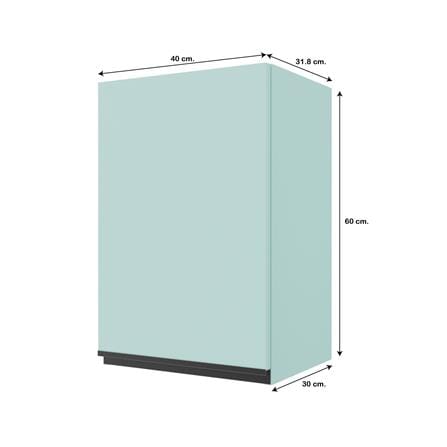 ตู้แขวนเดี่ยวเรียบ JUPITER JUVENTAS 40x60 ซม. สีเขียว_4