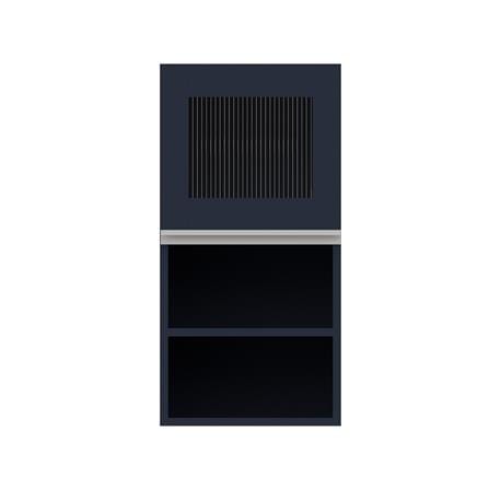 ตู้แขวนเดี่ยวกระจกช่องโล่ง S1 JUPITER JUVENTAS 40x80 ซม. สีน้ำเงิน