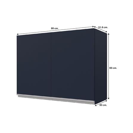 ตู้แขวนคู่เรียบ JUPITER JUVENTAS 80x60 ซม. สีน้ำเงิน_4