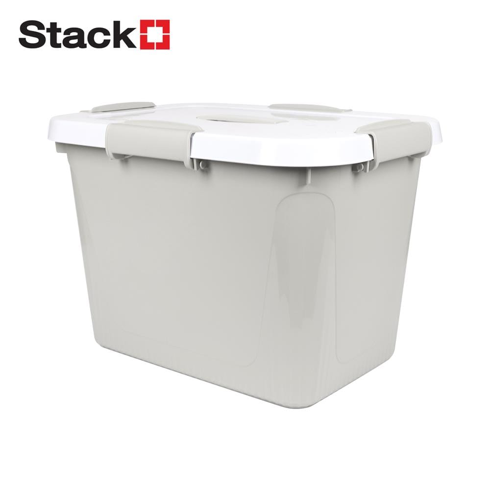 กล่องหูหิ้ว STACKO AB BIG FAMILY 25 ลิตร สีเทา