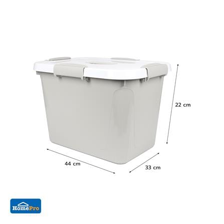 กล่องหูหิ้ว STACKO AB BIG FAMILY 25 ลิตร สีเทา_4