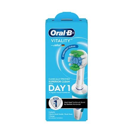 แปรงสีฟันไฟฟ้า ORAL-B VITALITY EVERYDAY CLEAN 4987176205674 สีฟ้า_1