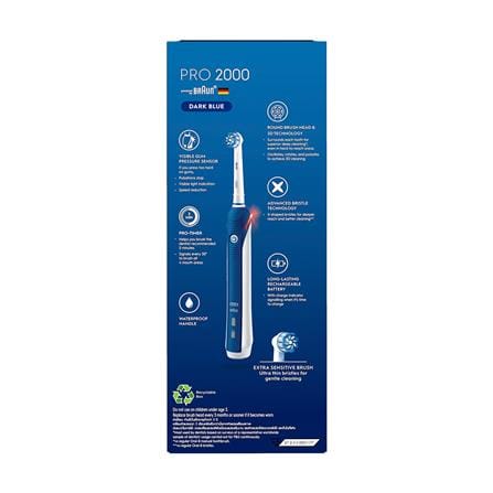แปรงสีฟันไฟฟ้า ORAL-B PRO 2000 4210201185581 สีน้ำเงิน_2