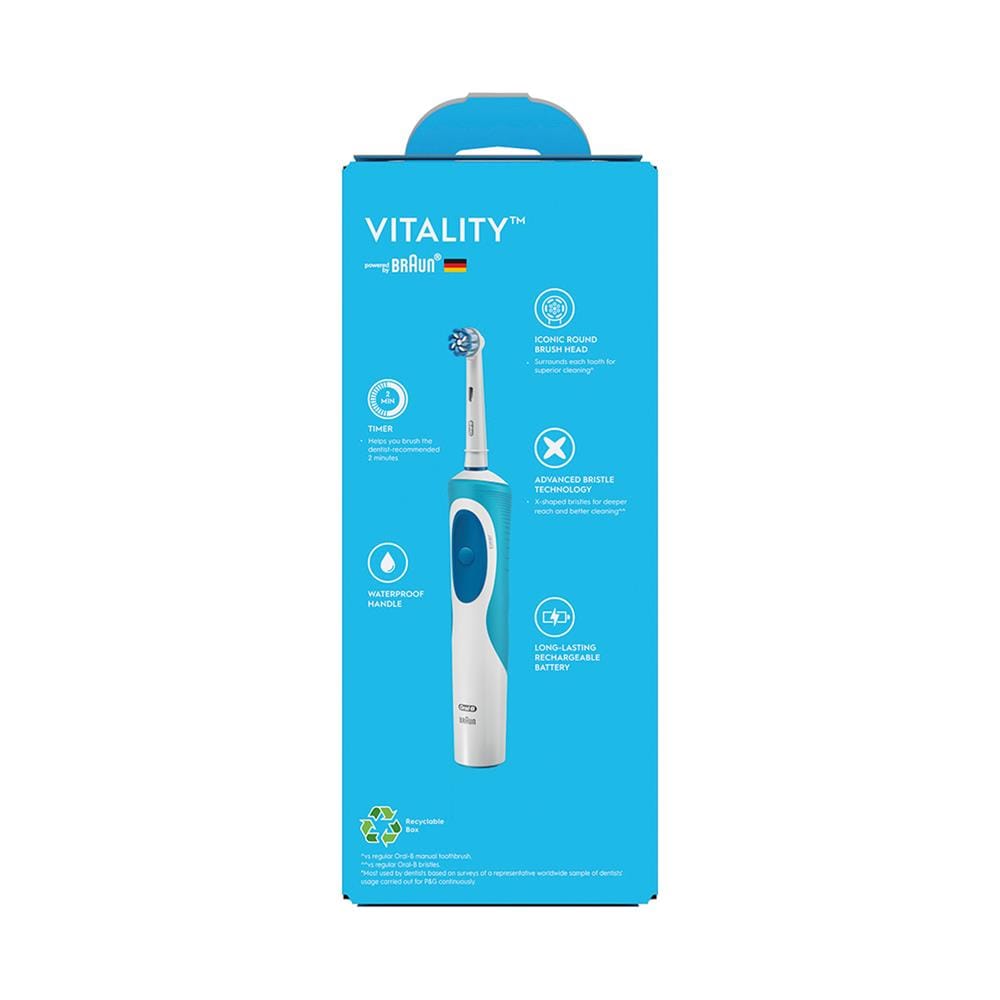 แปรงสีฟันไฟฟ้า ORAL-B VITALITY EXTRA SENSITIVE CLEAN 4987176205681 สีฟ้า