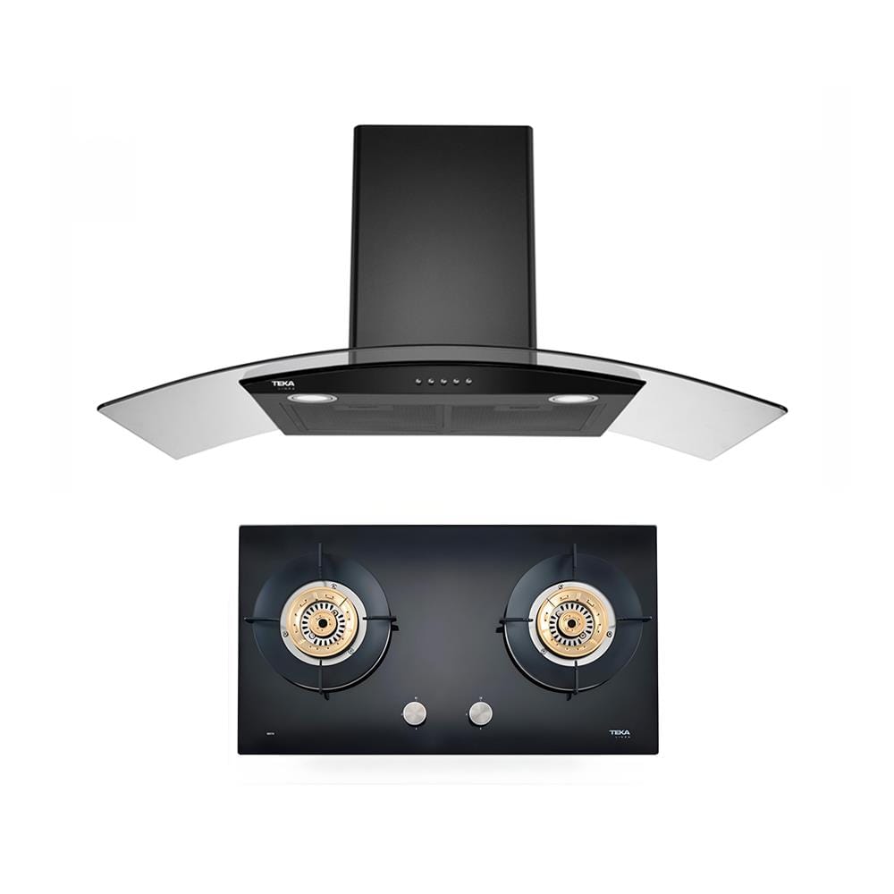เตาฝัง+เครื่องดูดควัน LINEA GD73 2G + LDD 90.2 BK