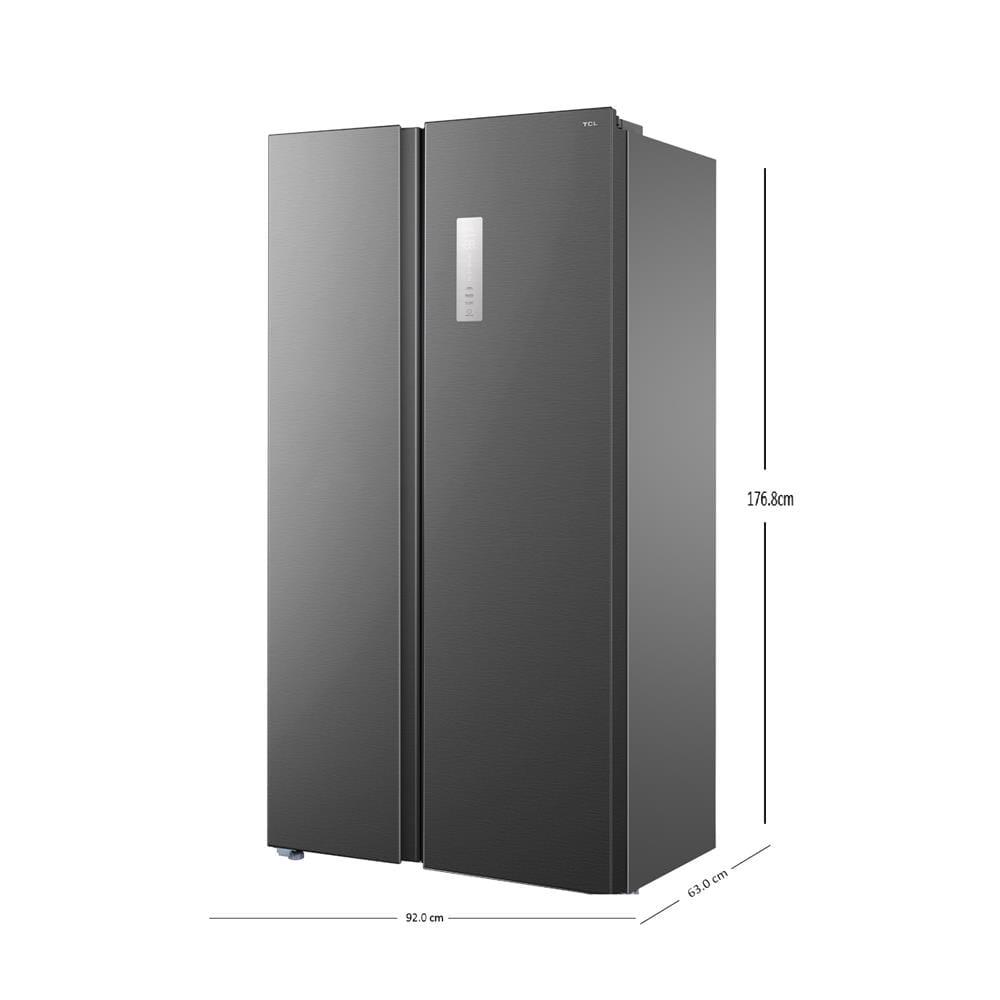 ตู้เย็น SIDE BY SIDE TCL RT50MPSBG 17.8 คิว สีเทา