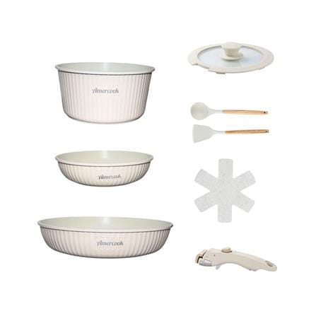 ชุดเครื่องครัว AMERCOOK EASY CLIP PRO IH (แพ็ก 9 ชิ้น)_1