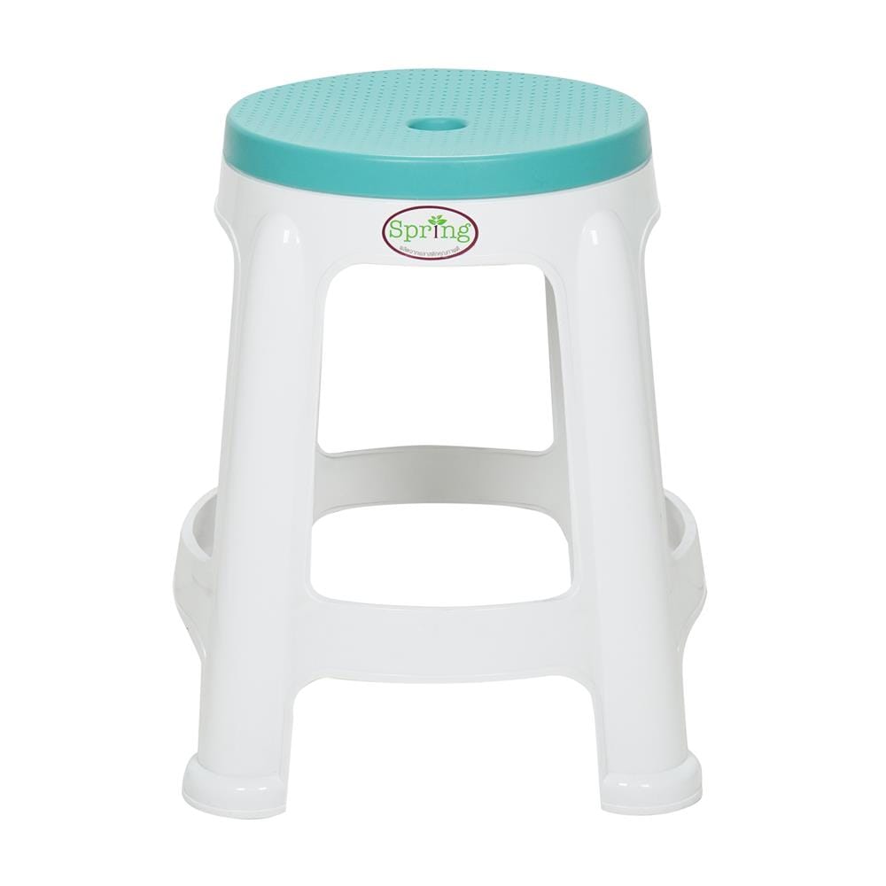 เก้าอี้พลาสติก SPRING BEST CHAIR สีขาว/ฟ้า